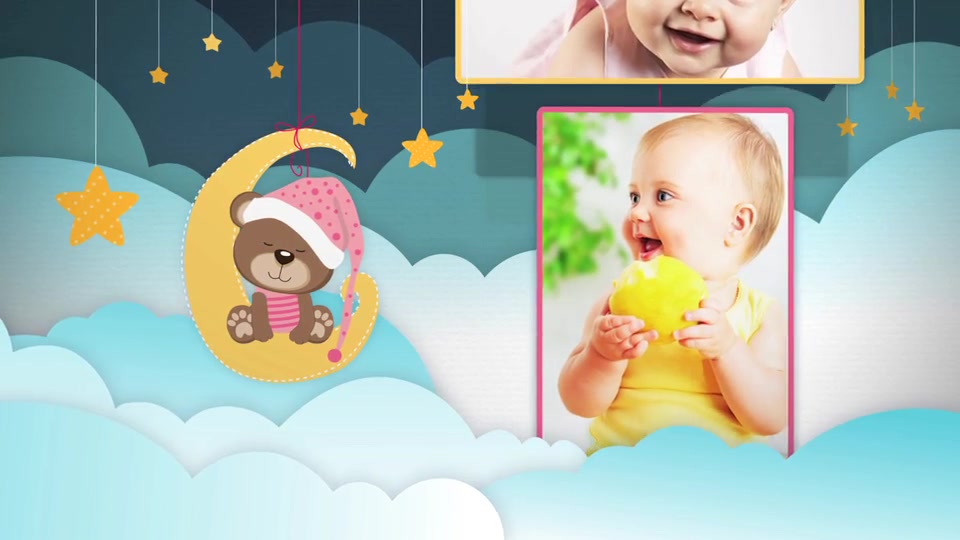 Birth Announcement Baby Birthday Album - Download Videohive 19307377