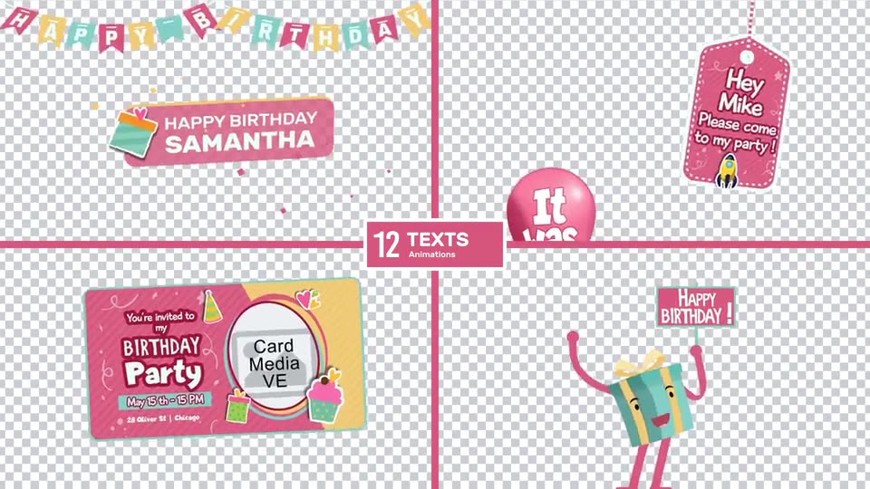 Birthday and Party Kit Videohive 32948415 After Effects Image 2