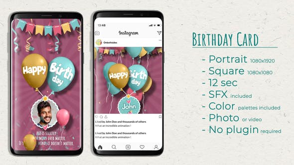 Birthday Card - Download 32502563 Videohive