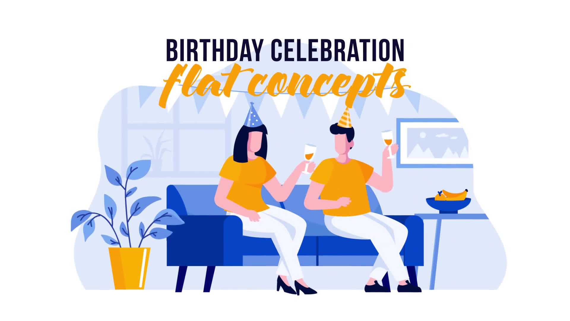 Birthday Celebration Flat Concept Videohive 31777993 After Effects Image 1