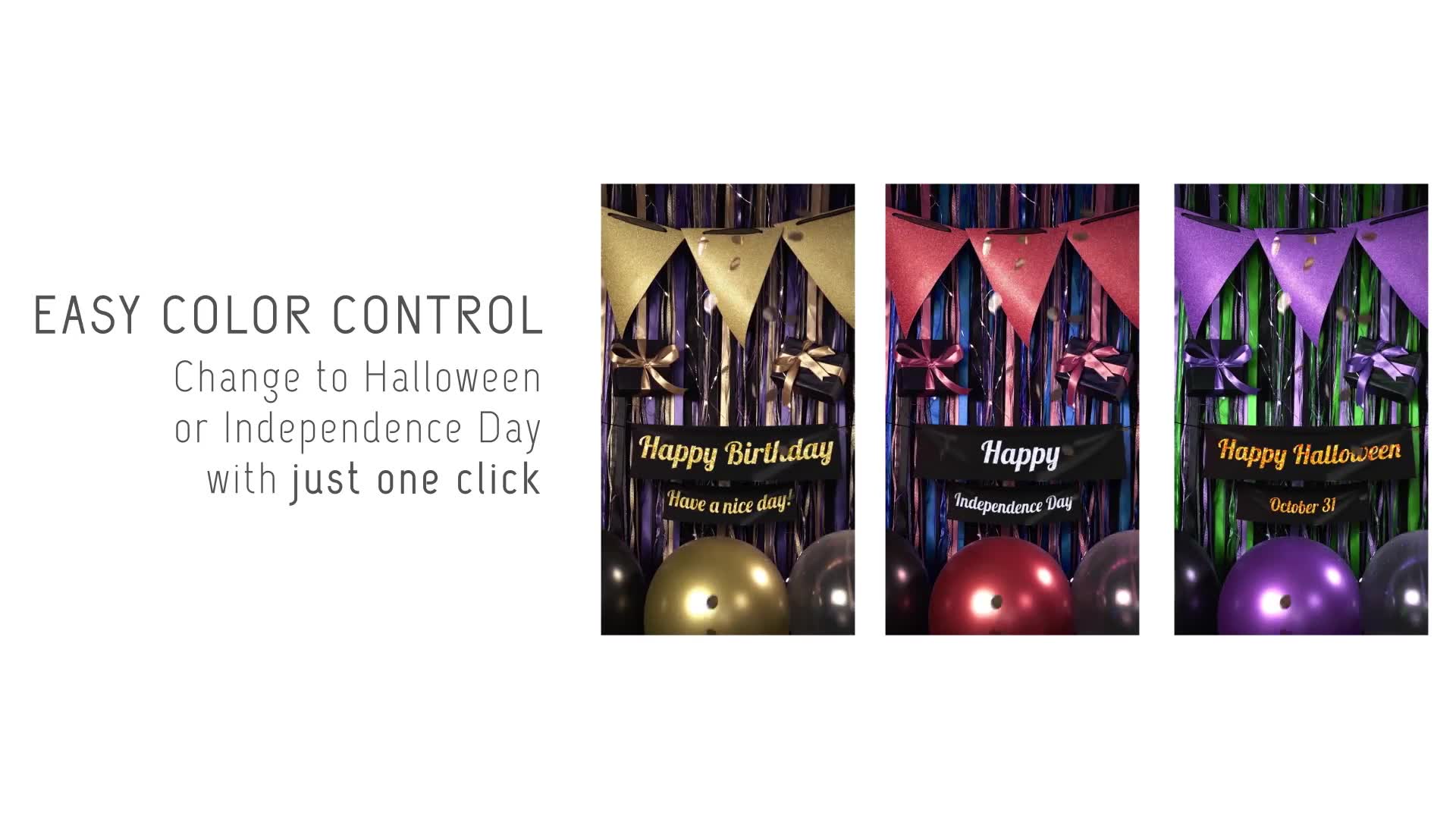 Birthday Independence Day Halloween: All in 1 Instagram stories Videohive 27518143 After Effects Image 10