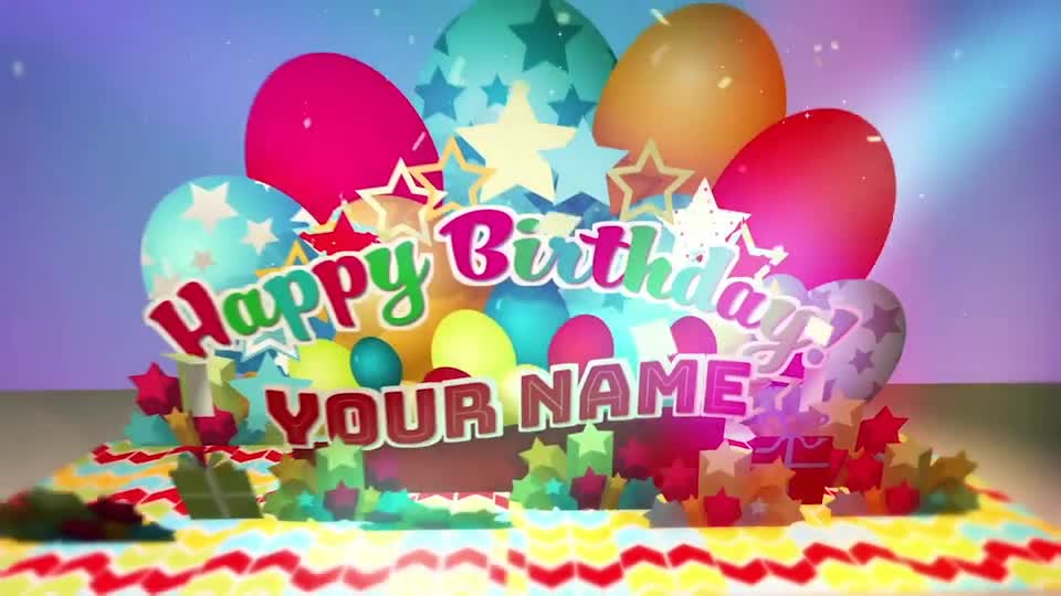 Birthday Pop Up Card Title Mogrt Fast Download Videohive 27616587