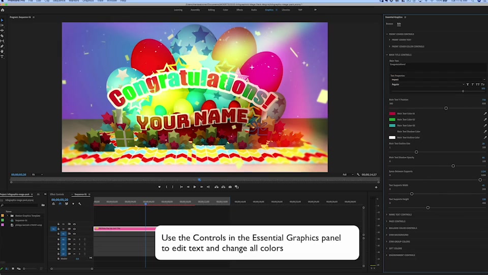 Birthday Pop Up Card Title Mogrt Videohive 27616587 Premiere Pro Image 6