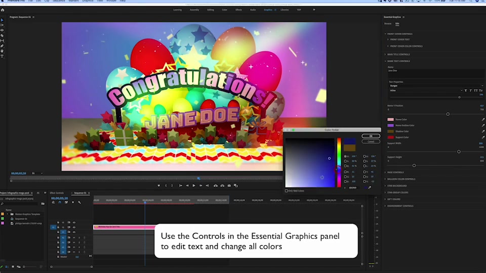 Birthday Pop Up Card Title Mogrt Videohive 27616587 Premiere Pro Image 7