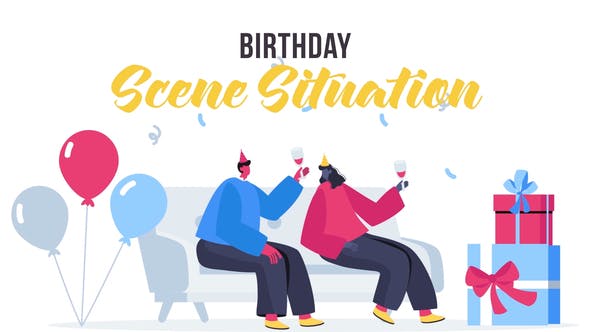 Birthday Scene Situation - Videohive 27642150 Download