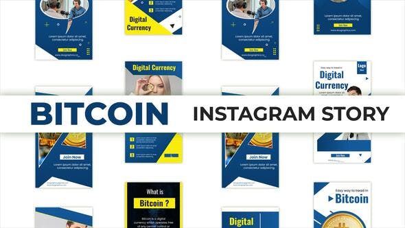 Bitcoin Instagram Story Template - 35490974 Download Videohive