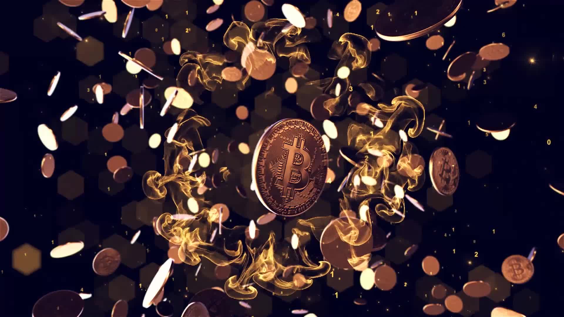 Bitcoin logo reveal Videohive 25055399 After Effects Image 1