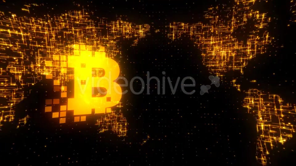 Bitcoin World Map Gold - Download Videohive 17117474