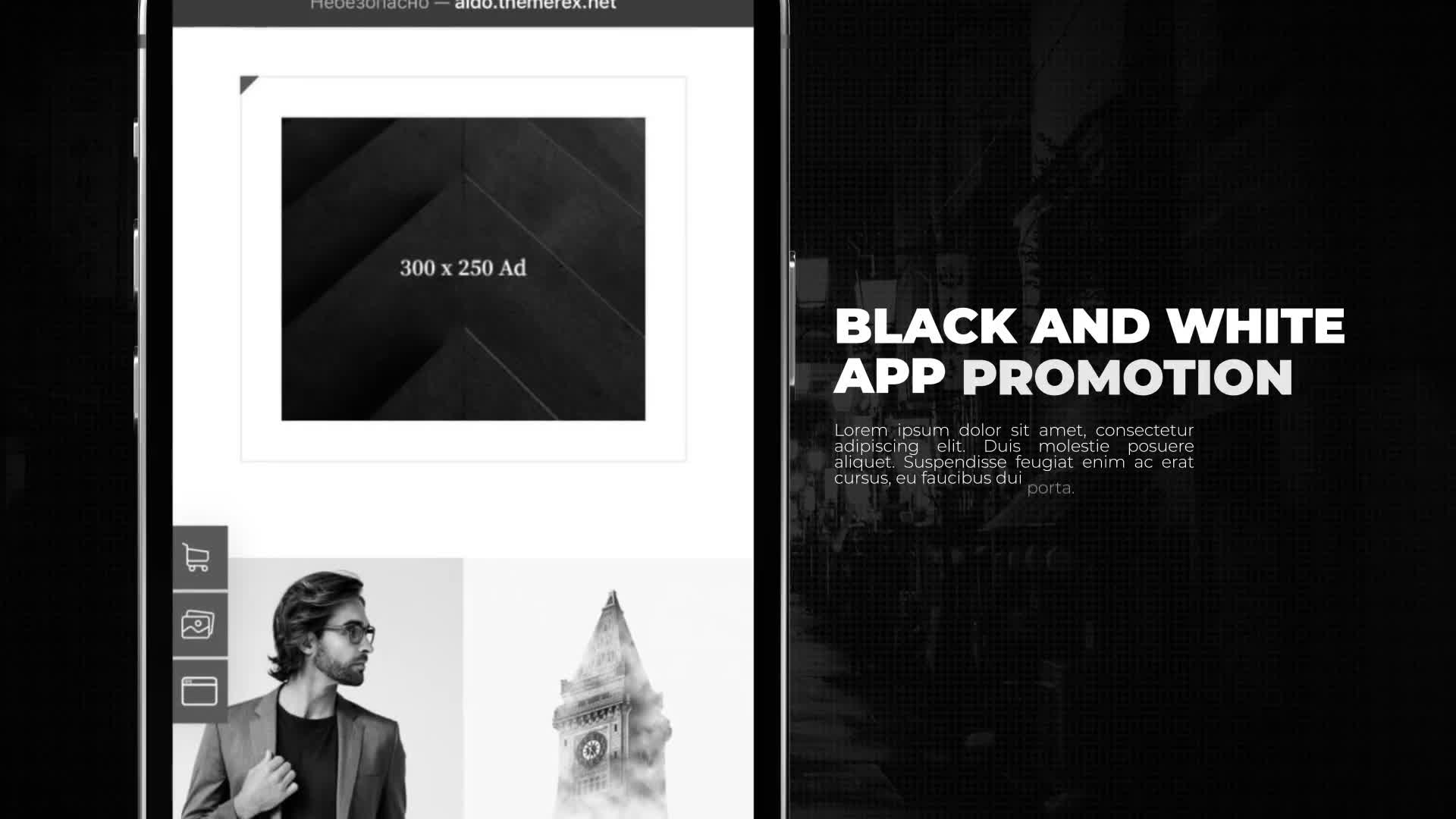 Black And White App Promo Videohive 33738322 After Effects Image 1