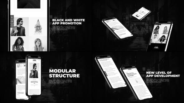 Black And White App Promo - Download 33738322 Videohive