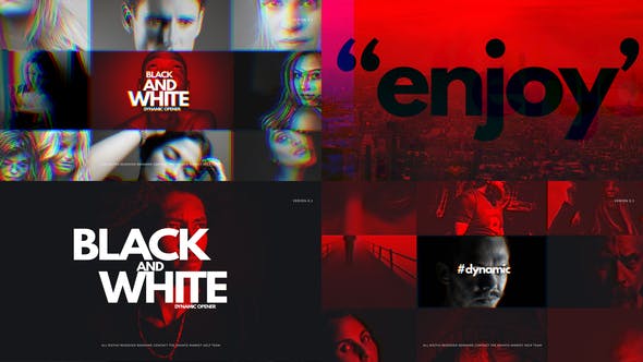 Black And White Dynamic Opener - Download Videohive 23657157