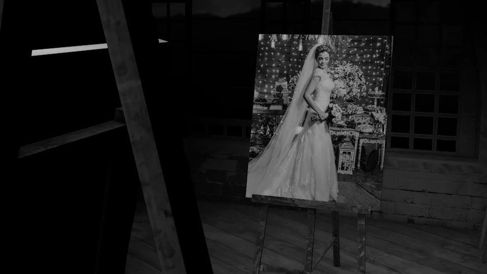 Black and White Photo Gallery in an Art Studio at night Videohive 30364567 After Effects Image 4