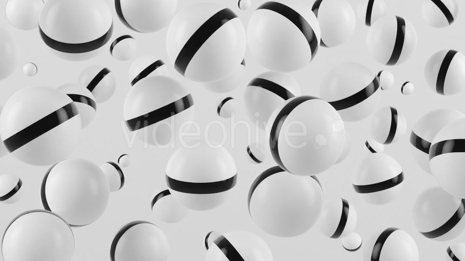 Black And White Spheres Background - Download Videohive 11585807