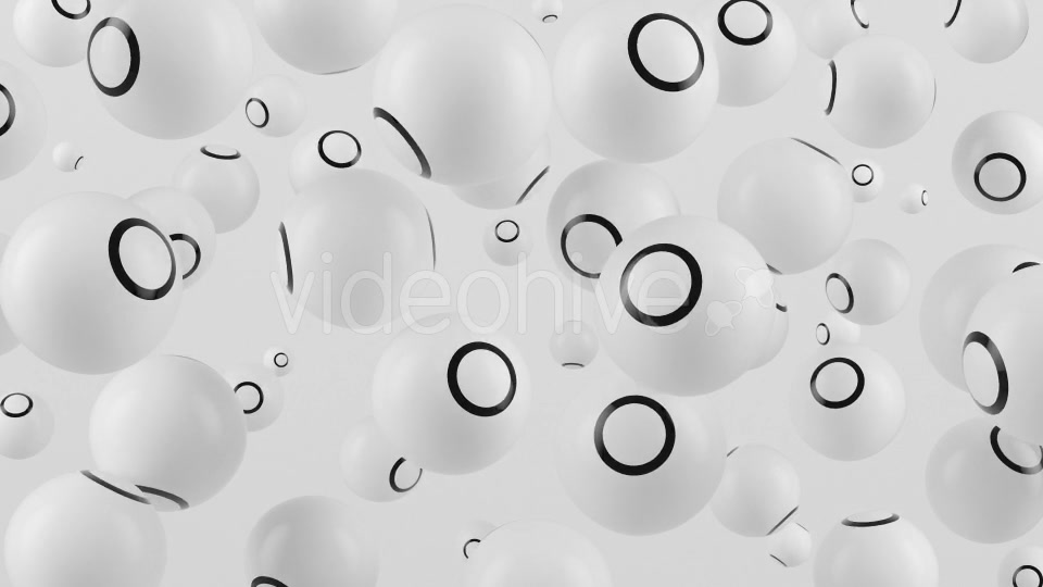 Black And White Spheres Background - Download Videohive 11585807