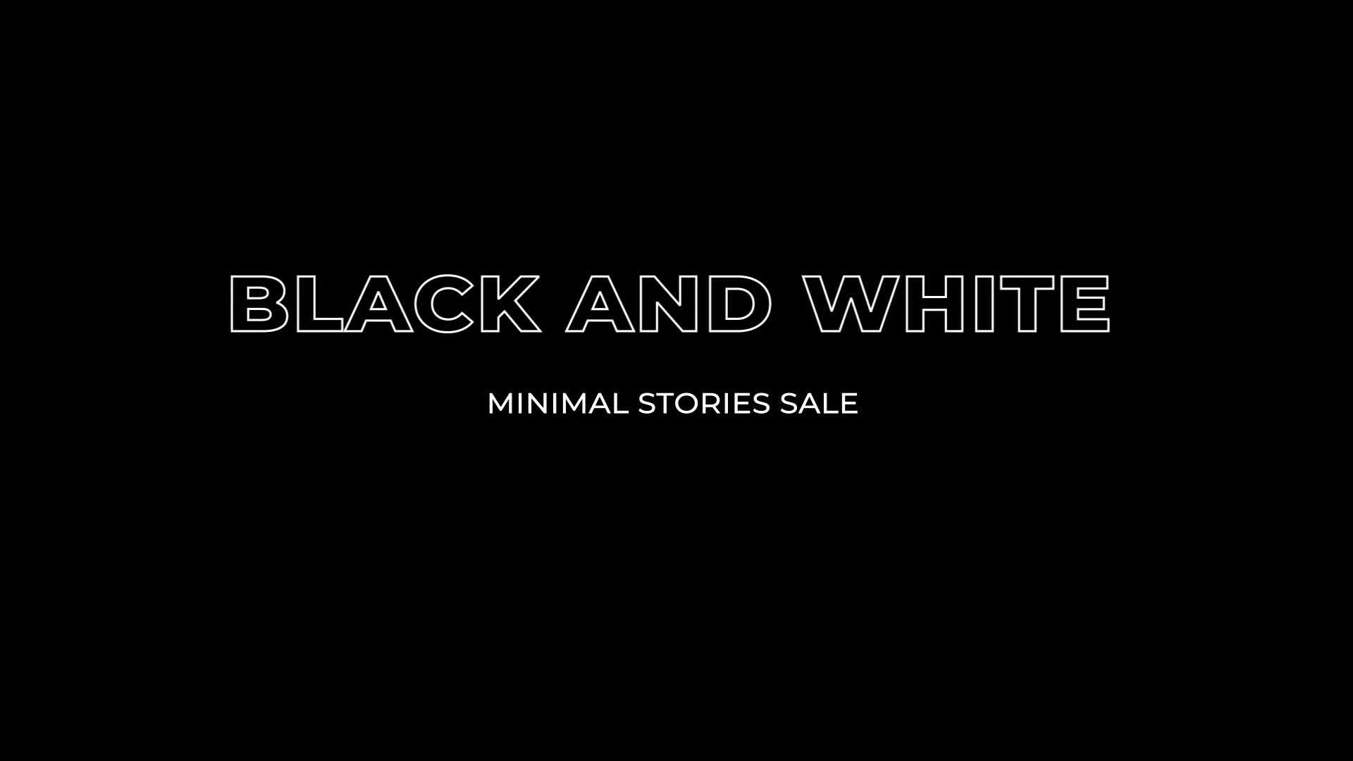 Black and White Stories Minimal Videohive 30427285 After Effects Image 1