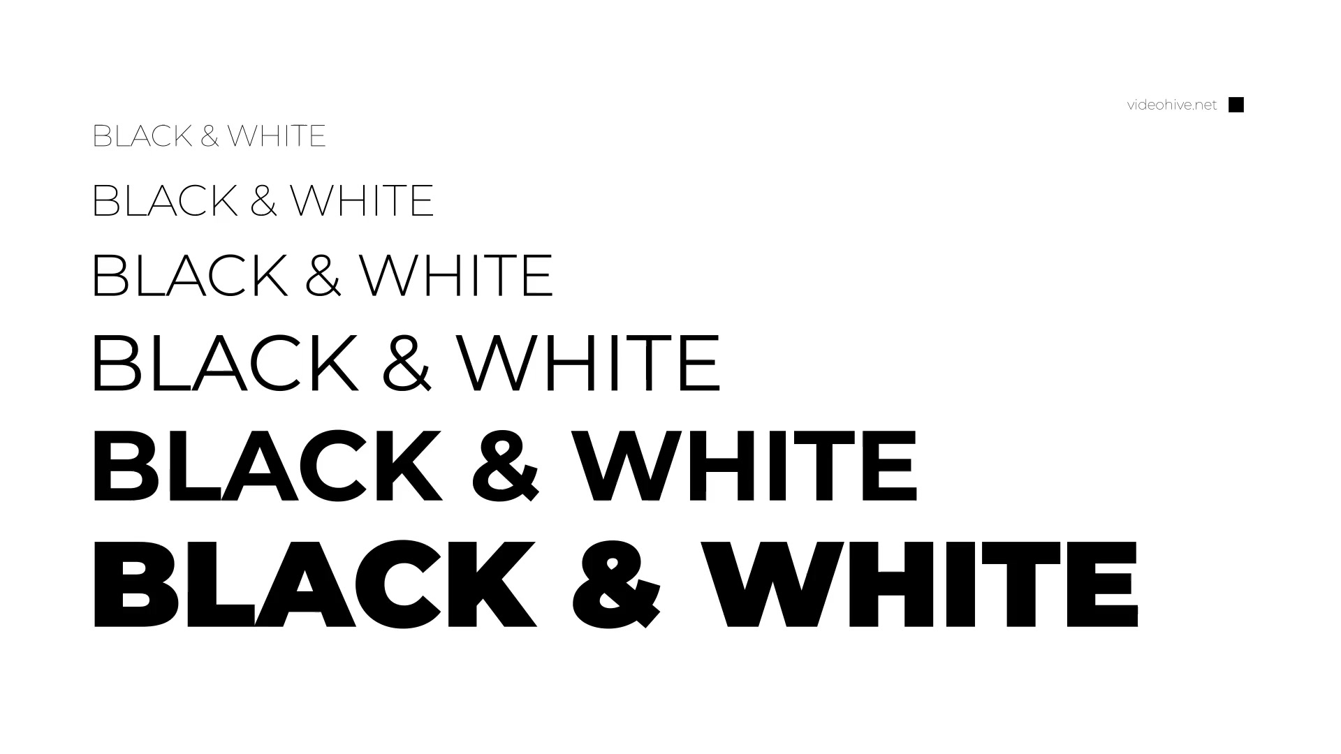 Black And White Titles And Typography Videohive 23821550 After Effects Image 6