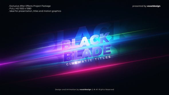 Black Blade Cinematic Opener - Videohive Download 26048076