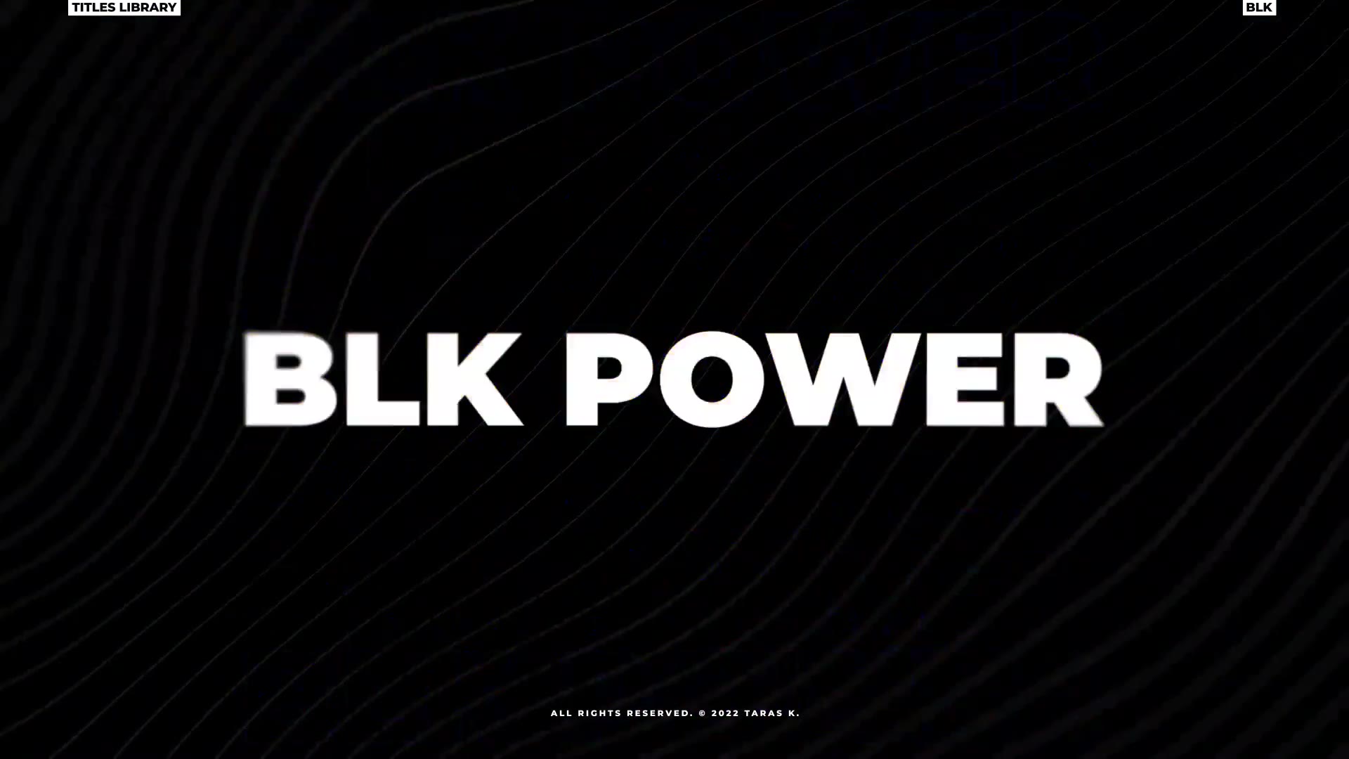 Black Bold Titles | FCP Videohive 38526348 Apple Motion Image 3