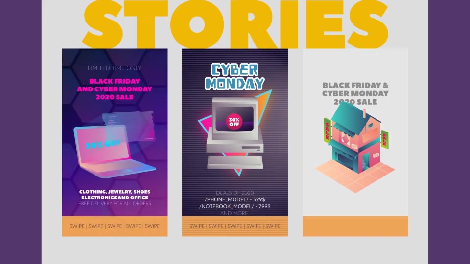 Black Friday and Cyber Monday Stories Pack Videohive 29331807 Premiere Pro Image 5