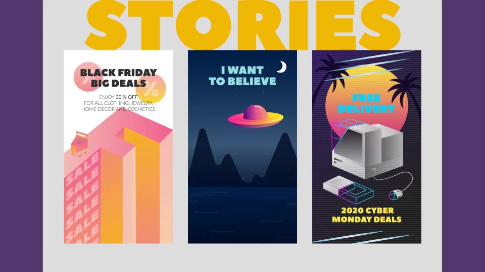 Black Friday and Cyber Monday Stories Pack Videohive 29331807 Premiere Pro Image 8