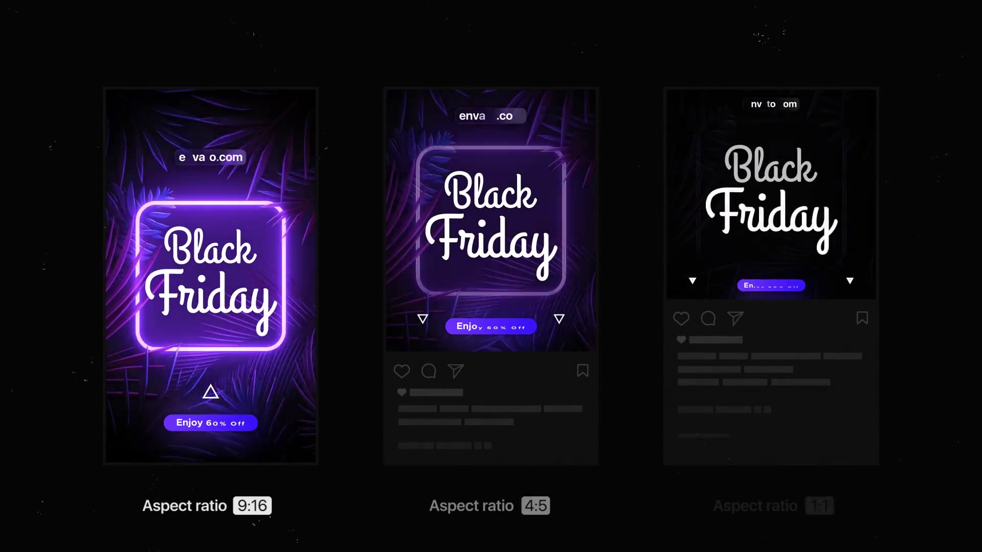 Black Friday | Neon Stories & Posts Videohive 34426932 After Effects Image 3