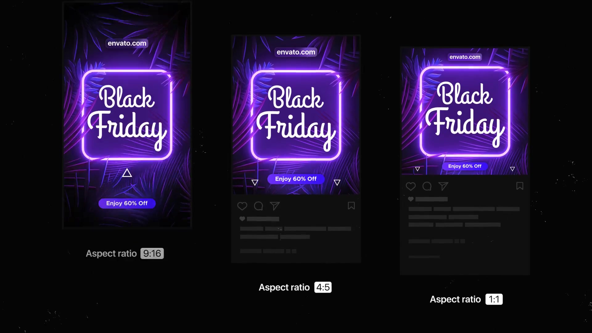 Black Friday | Neon Stories & Posts Videohive 34426932 After Effects Image 4