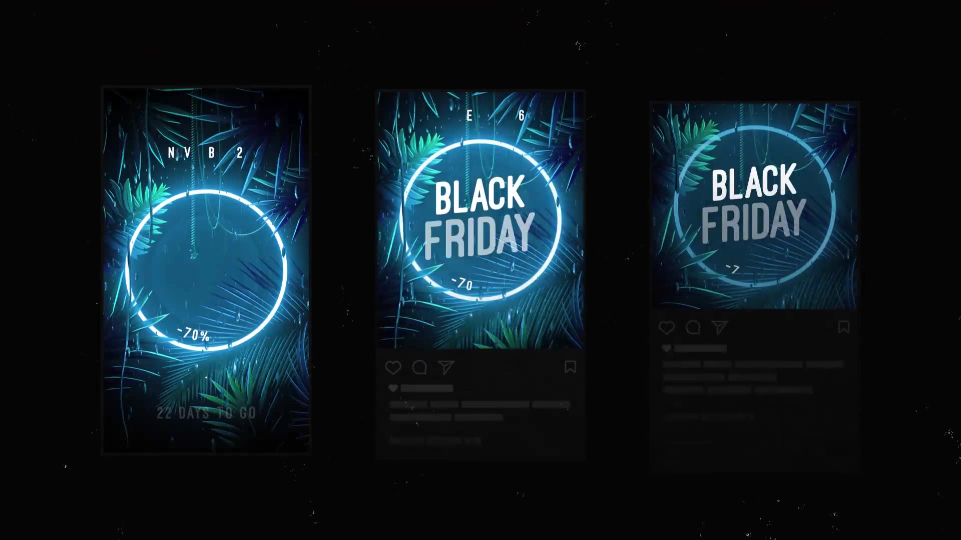 Black Friday | Neon Stories & Posts Videohive 34426932 After Effects Image 7