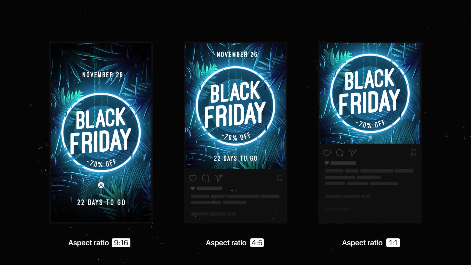 Black Friday | Neon Stories & Posts Videohive 34426932 After Effects Image 8