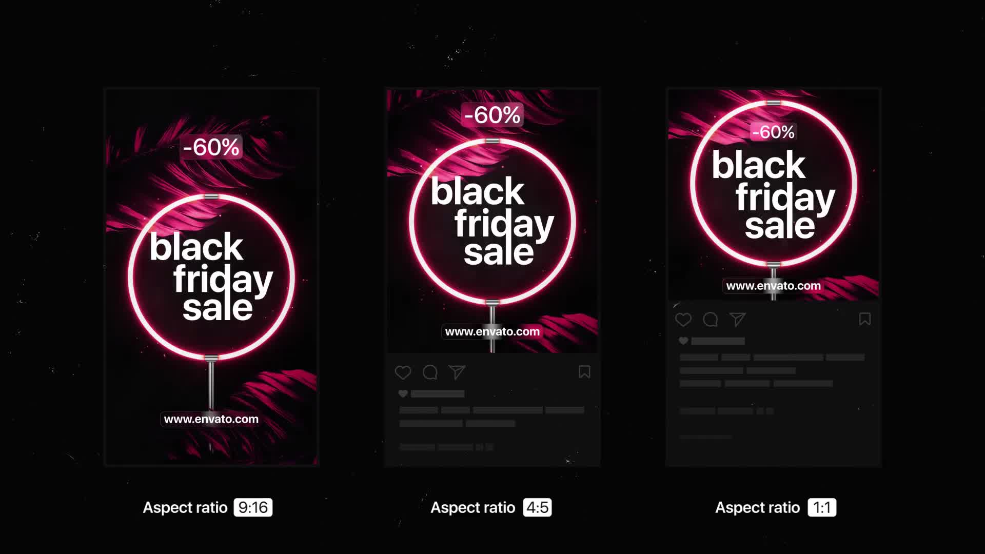 Black Friday | Neon Stories & Posts Videohive 34426932 After Effects Image 9