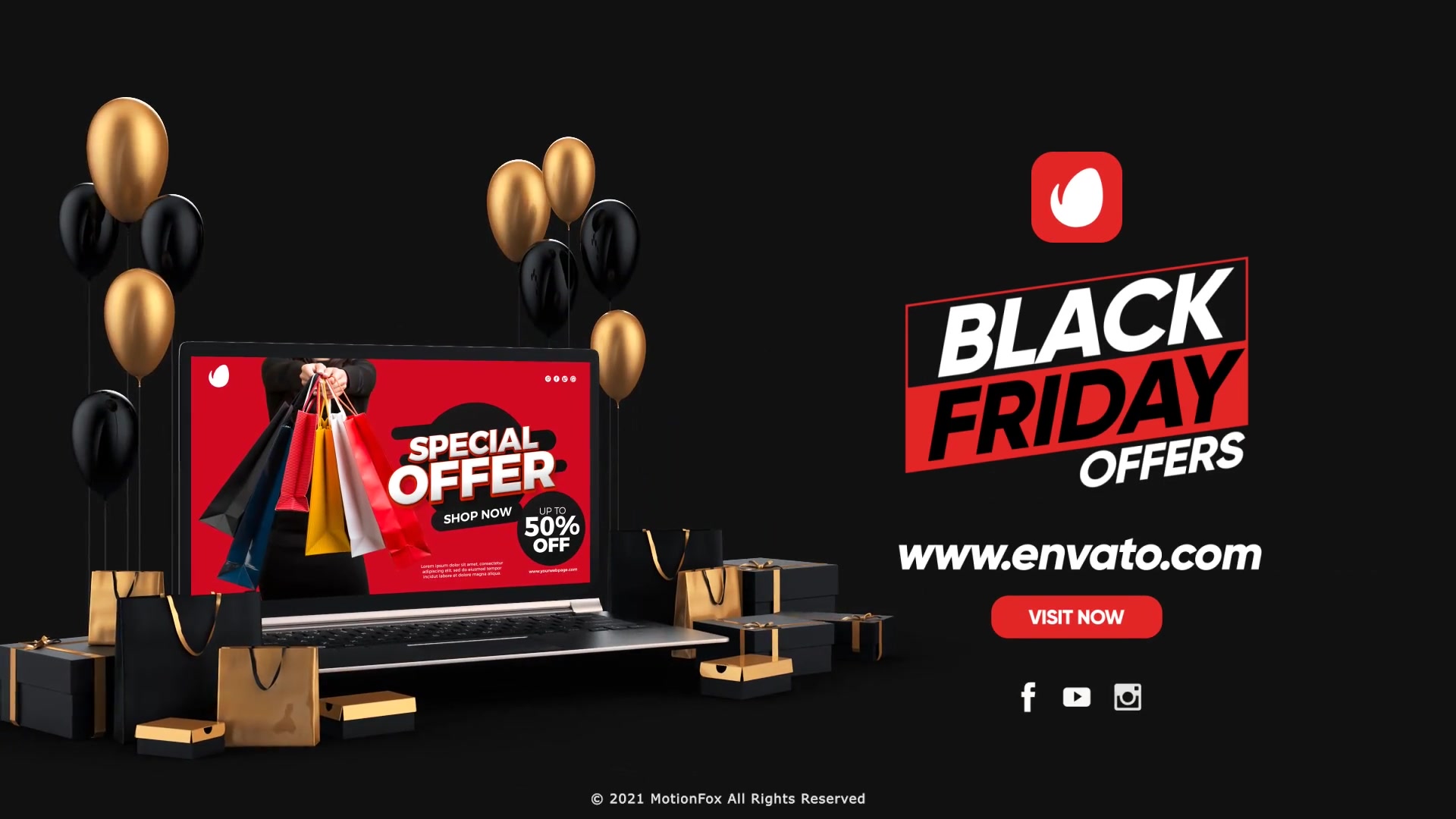 black friday sale promo after effects free download