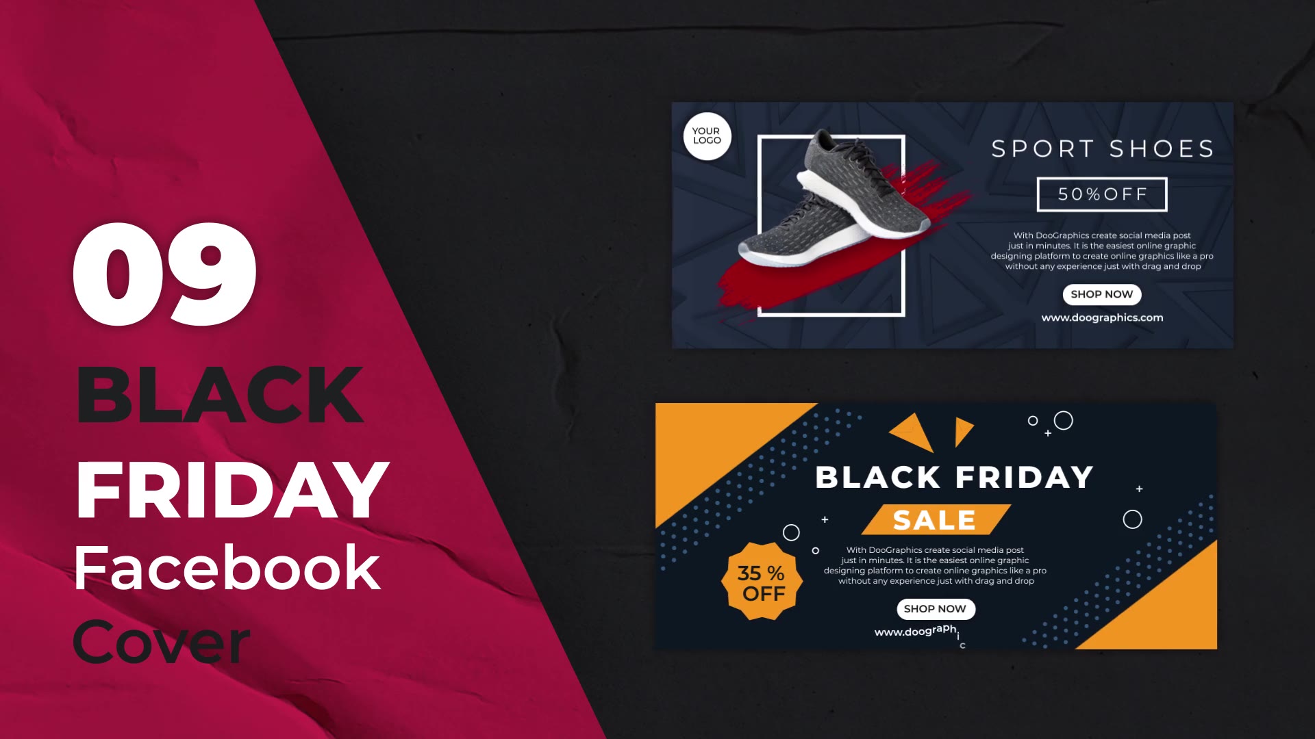 Black Friday Sale Facebook Covers Videohive 32354239 After Effects Image 3