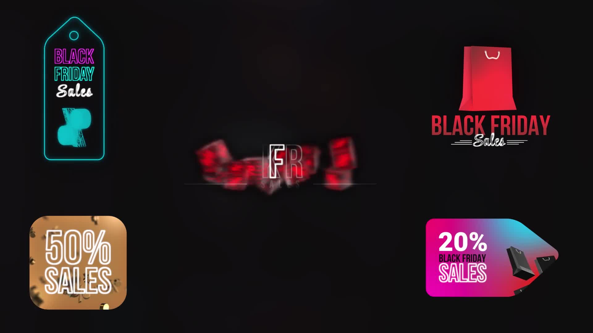 Black Friday Sales Titles Videohive 34759641 Apple Motion Image 1