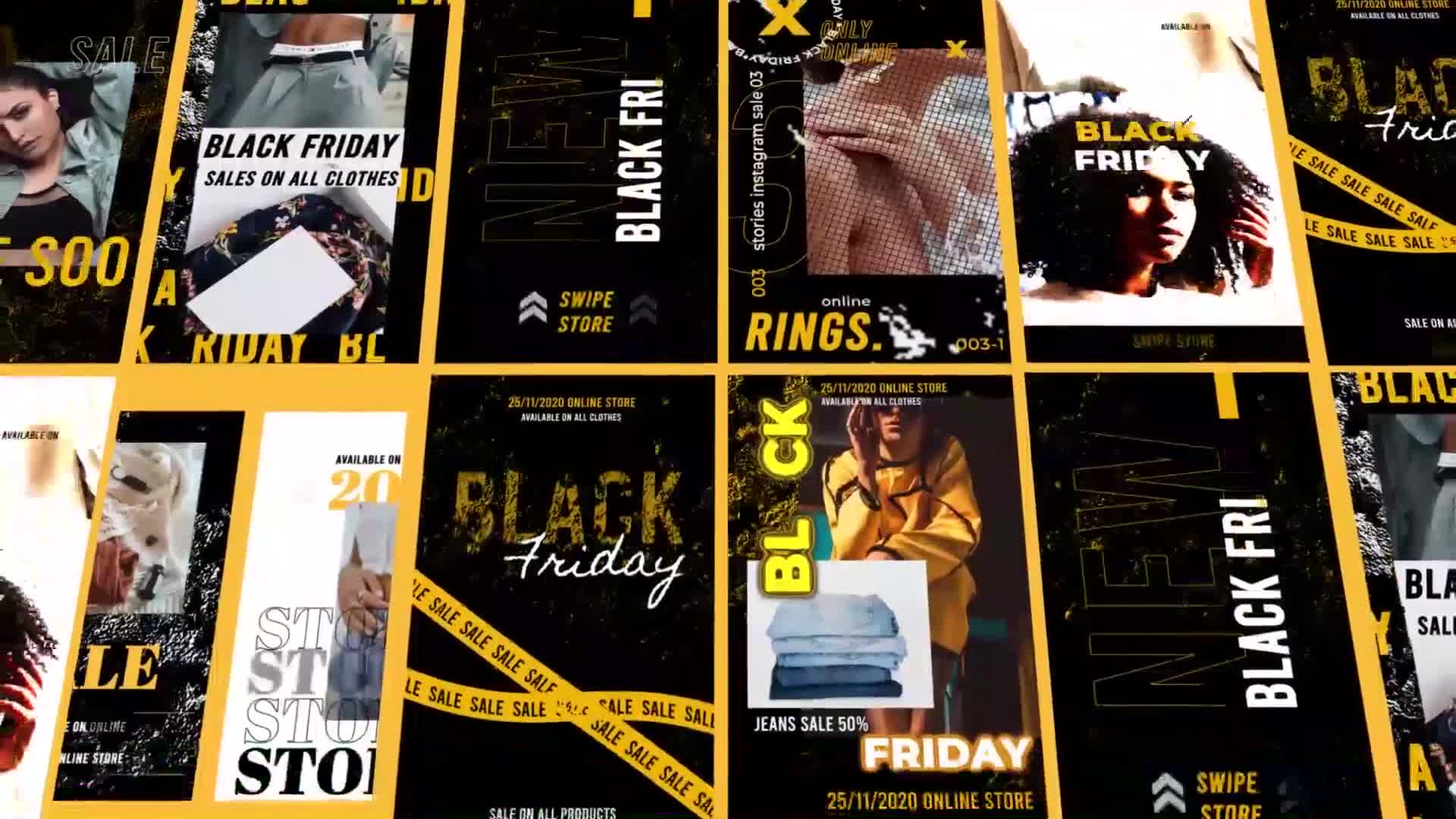 Black Friday Stories Instagram Gold Videohive 29443434 After Effects Image 11