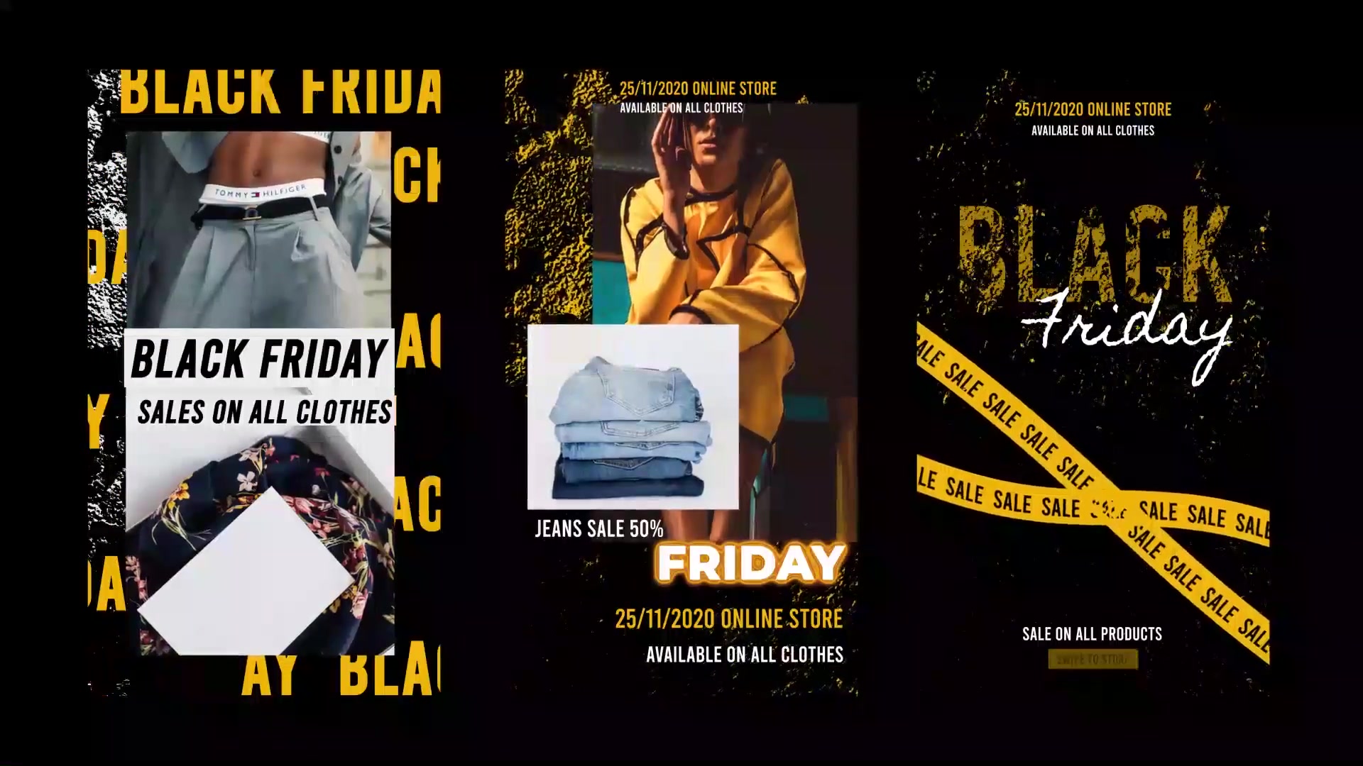 Black Friday Stories Instagram Gold Videohive 29443434 After Effects Image 4