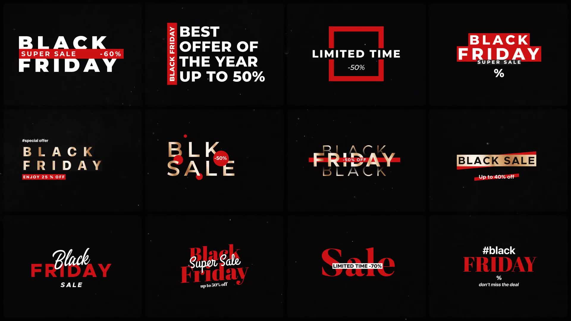 Black Friday Titles Videohive 34551606 After Effects Image 1