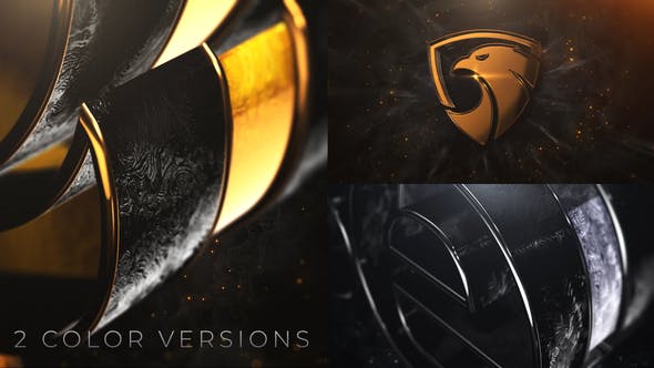 Black Gold And Silver Logo Reveal - 25410304 Videohive Download