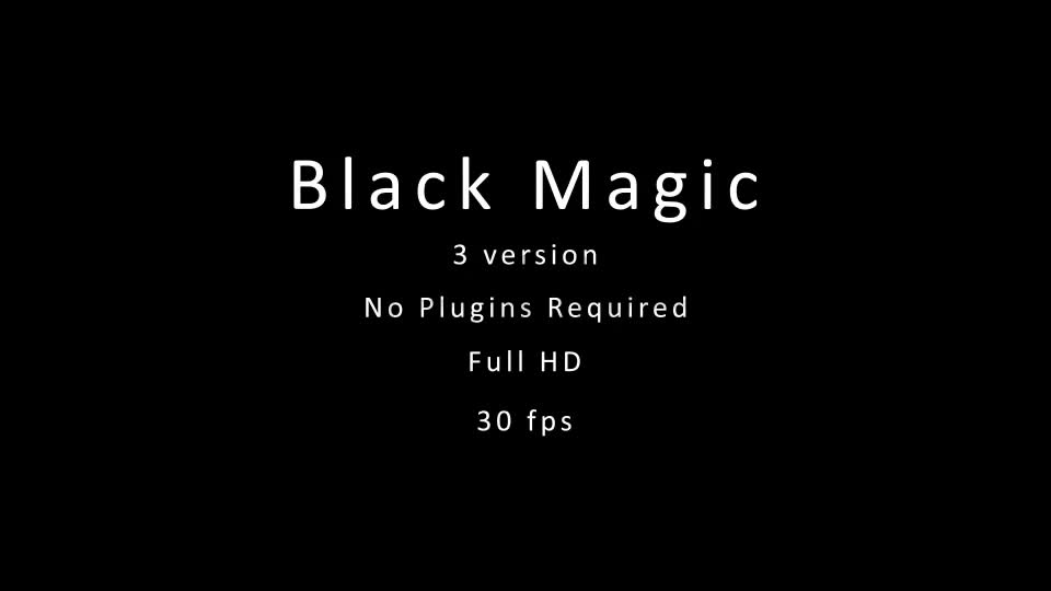 Black Magic - Download Videohive 3671451