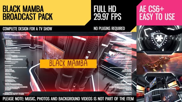 Black Mamba (Broadcast Pack) - Download Videohive 14030520