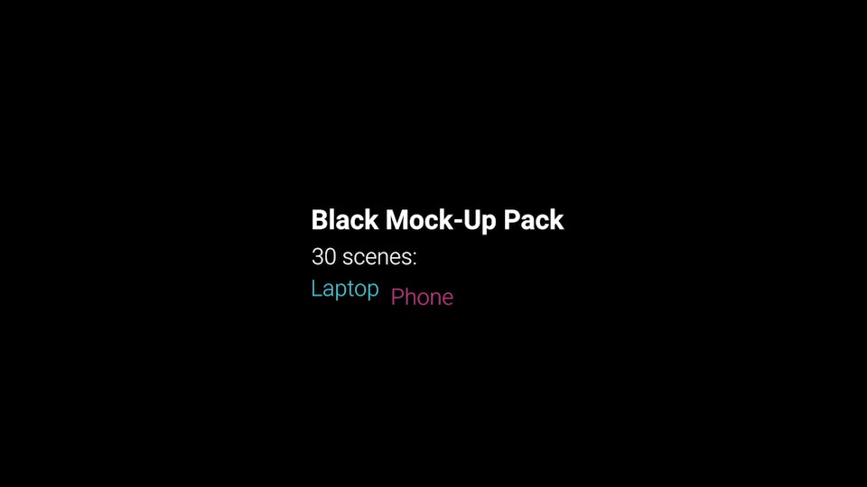 Black Mockup - Download Videohive 23020626