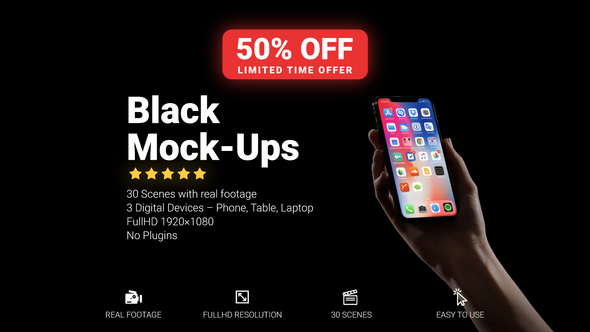 Black Mockup - Download Videohive 23020626