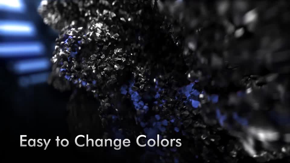 Black Rock Particles. 5 Color Presets. Videohive 25827686 After Effects Image 1