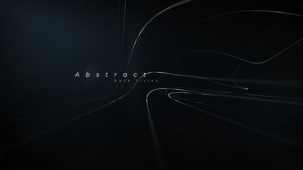 Black Titles | Abstract Lines - 25259264 Download Videohive
