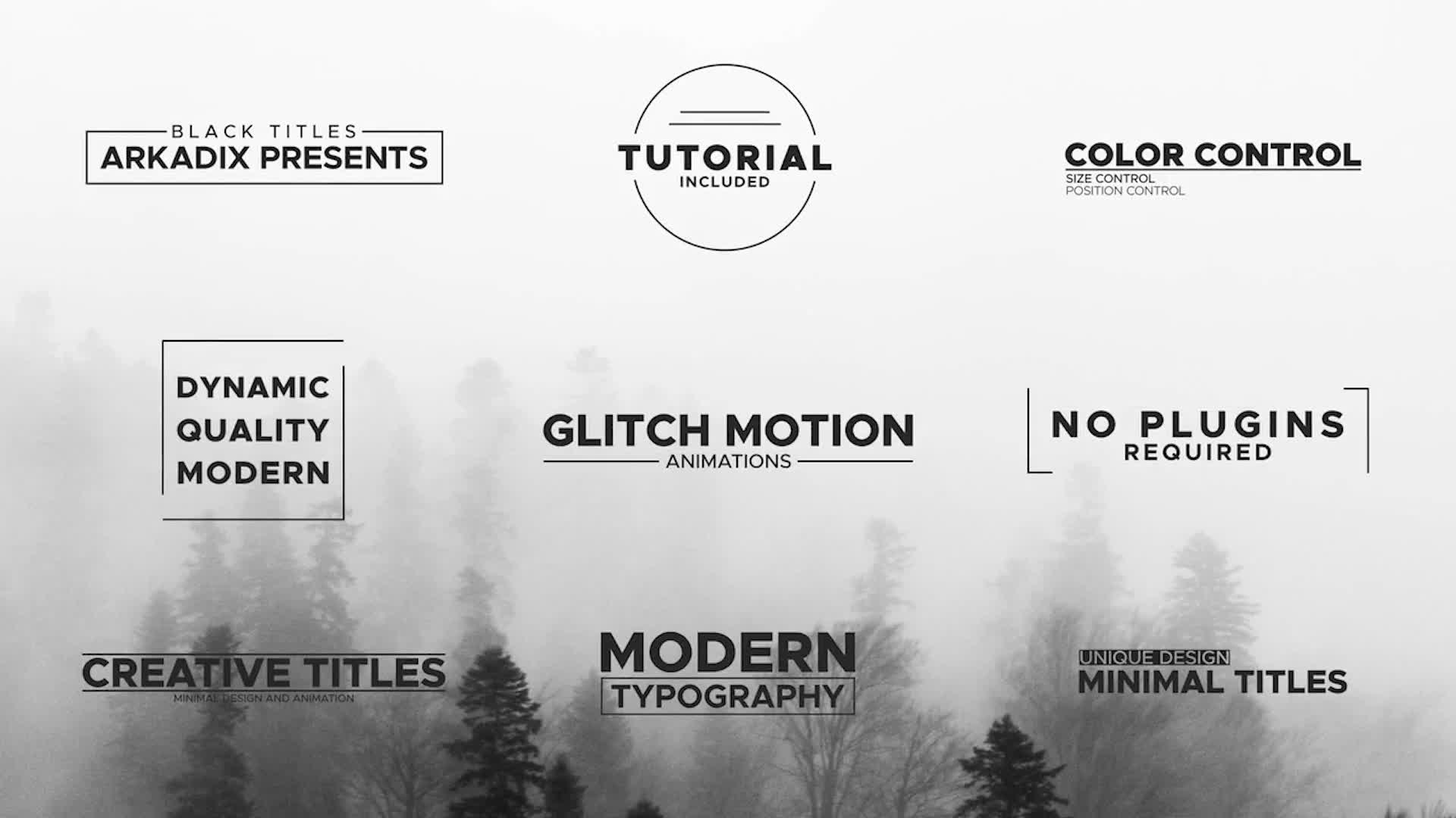 Black Titles Videohive 35880967 After Effects Image 1