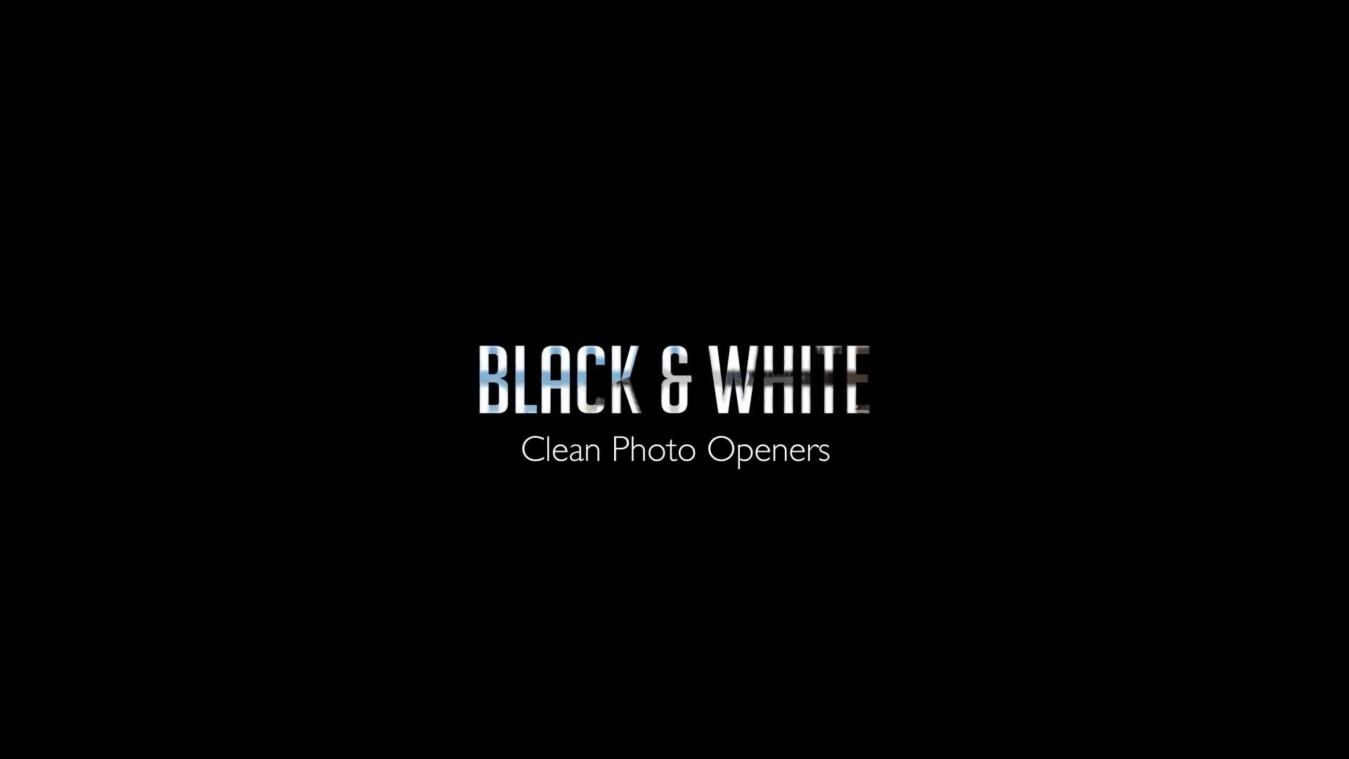 Black & White Clean Photo Openers - Download Videohive 11909529