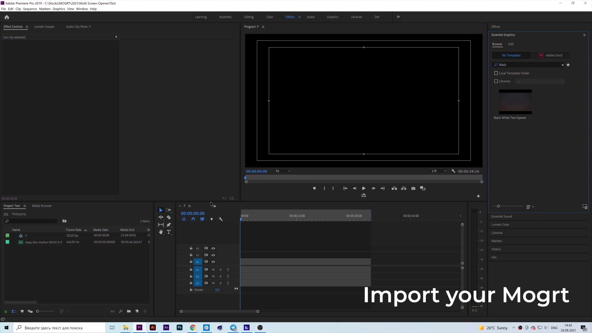 Black White Text Opener MOGRT Videohive 33601053 Premiere Pro Image 7