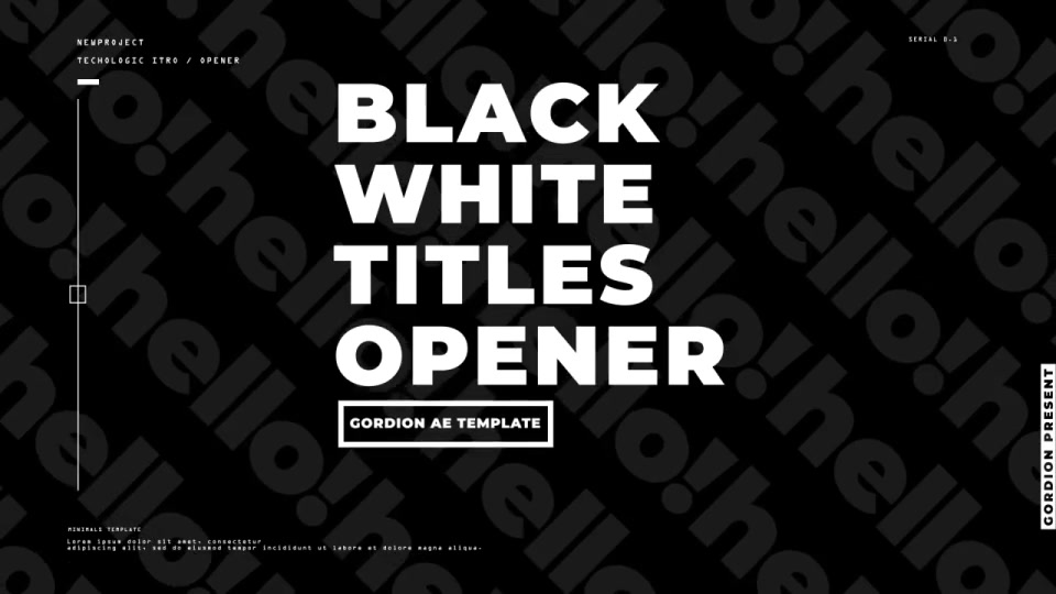 Black White Titles Opener Videohive 35449701 After Effects Image 11