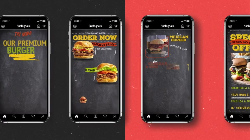 Blackboard Burger Menu Instagram Stories Videohive 31135966 After Effects Image 10