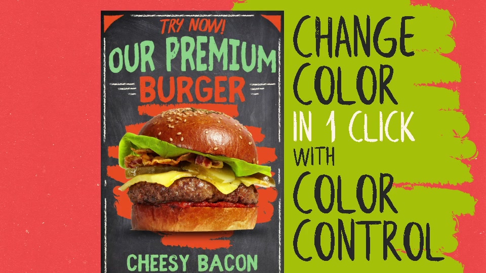 Blackboard Burger Menu Instagram Stories Videohive 31135966 After Effects Image 8