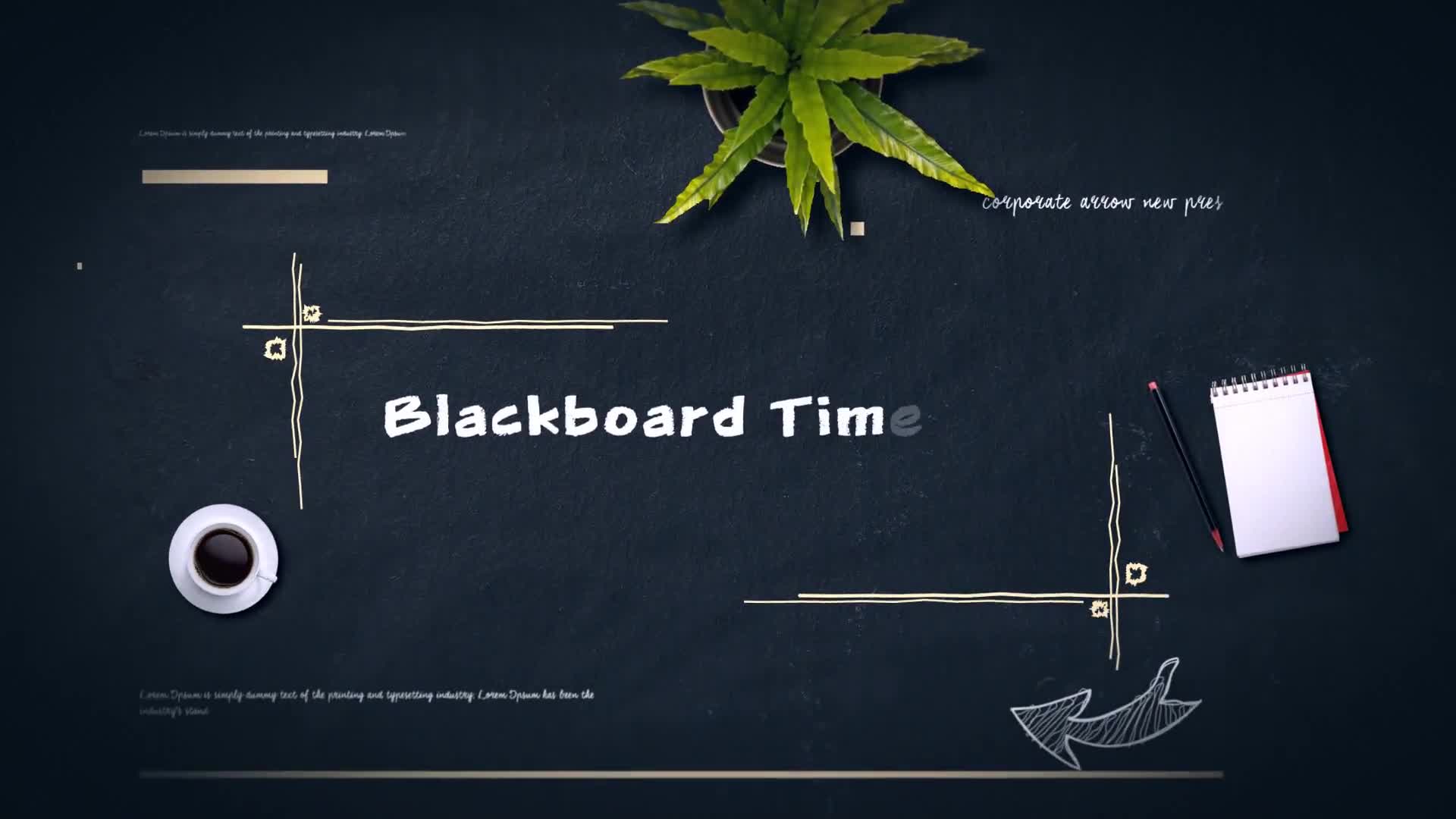 Blackboard Timeline Presentation Slideshow Videohive 23412790 After Effects Image 1