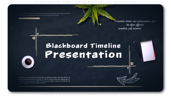 Blackboard Timeline Presentation Slideshow - Videohive Download 23412790